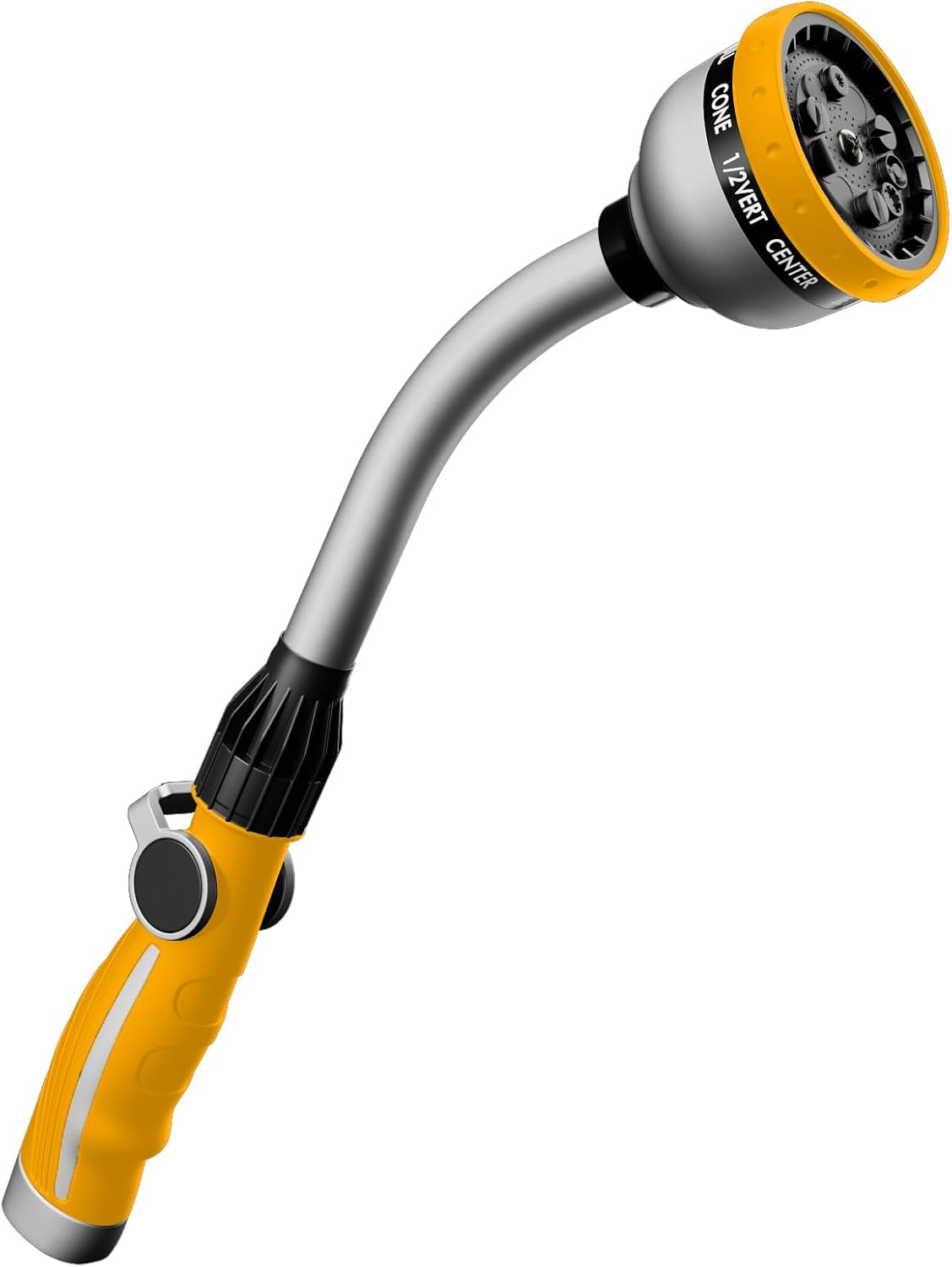 Greenhaus Gardening Heavy Duty 15-Inch Watering Wand with 10 Spray Patterns