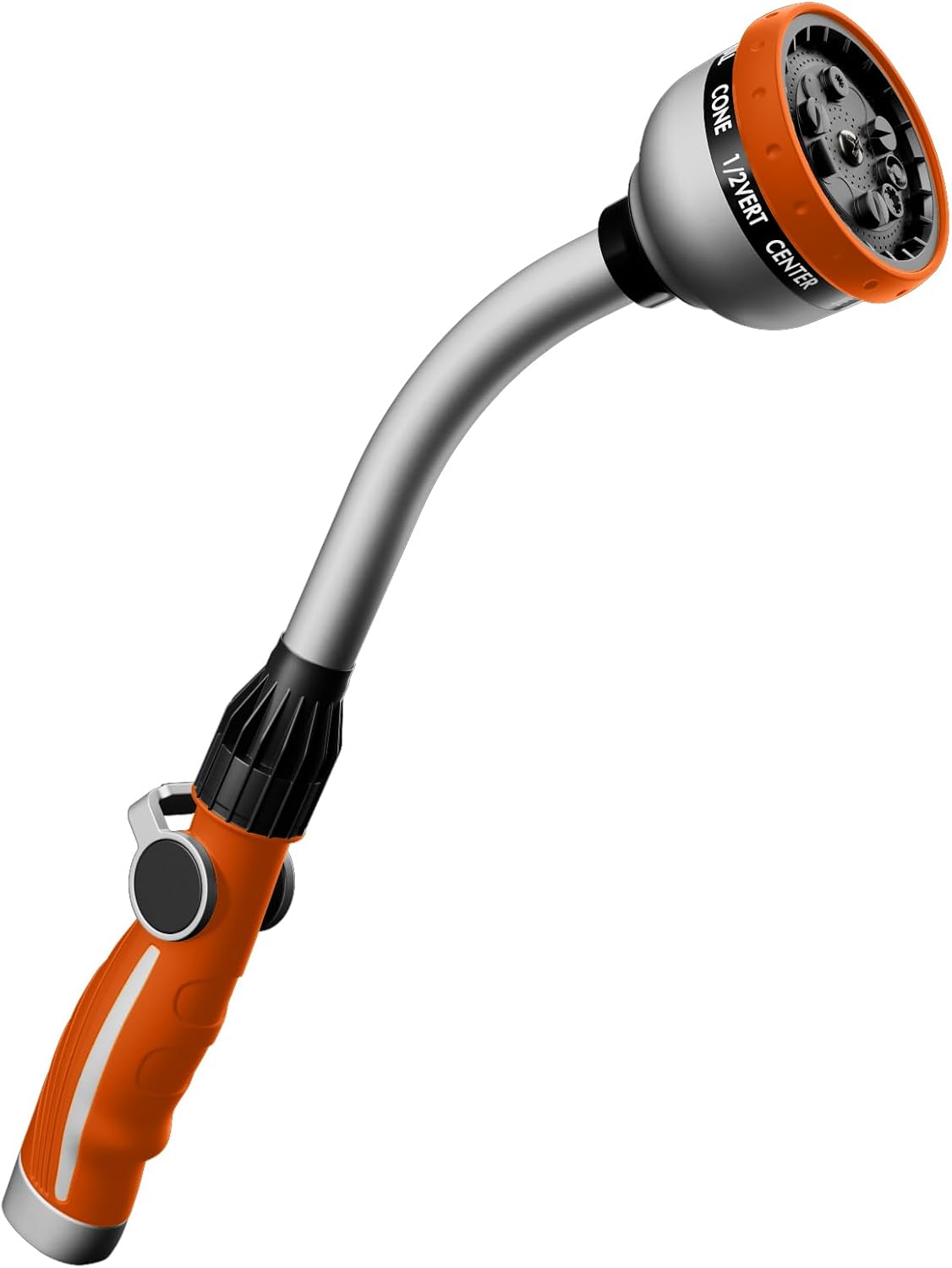 Greenhaus Gardening Heavy Duty 15-Inch Watering Wand with 10 Spray Patterns