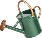 Greenhaus Gardening Decorative Metal Watering Can for Indoor Plants and Gardens
