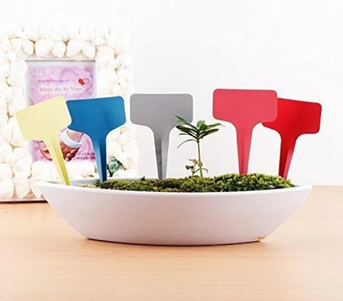 Greenhaus Gardening Plastic Waterproof Plant Labels for Seed Marking