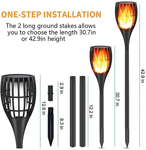 Greenhaus Gardening Outdoor Solar Lights for Driveways, Decks and Gardens
