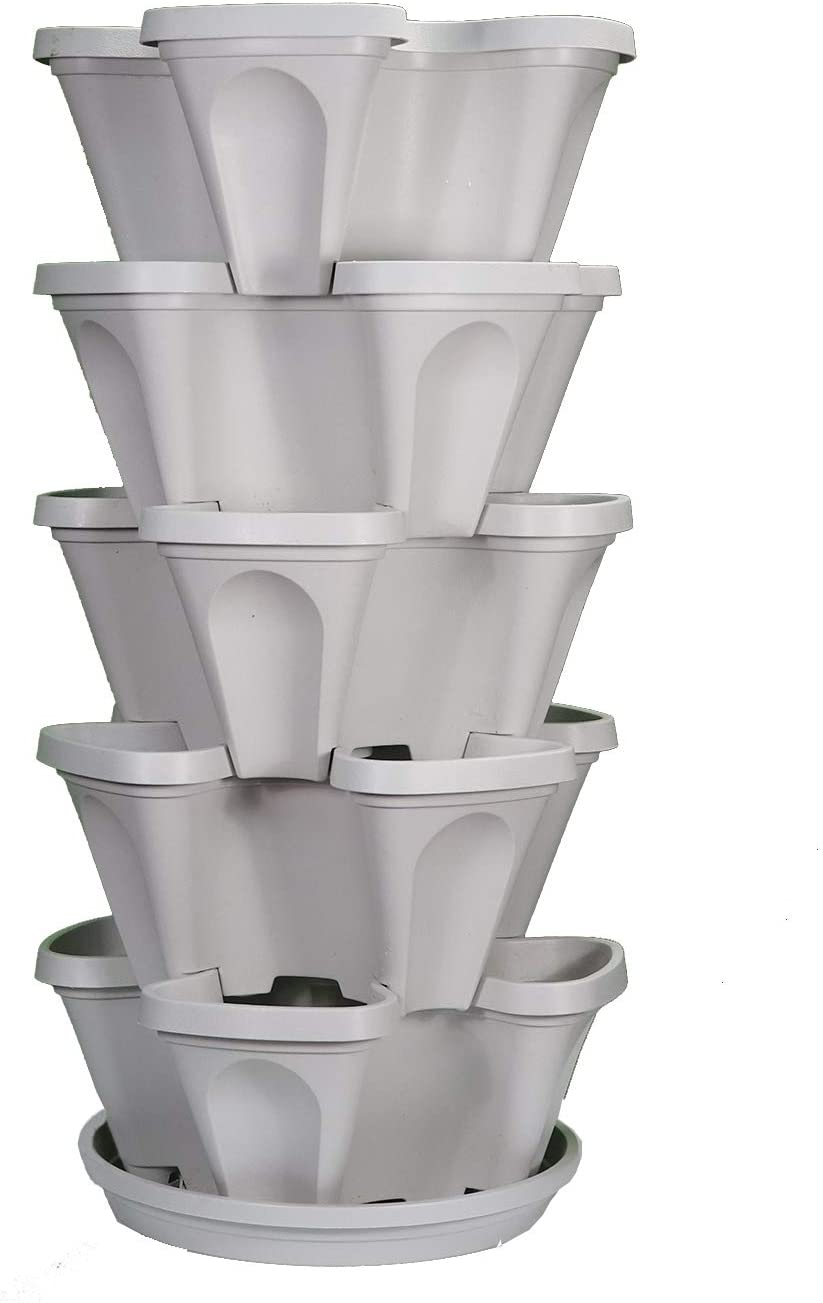 Greenhaus Gardening Vertical Planter for Strawberries, Herbs and Flowers