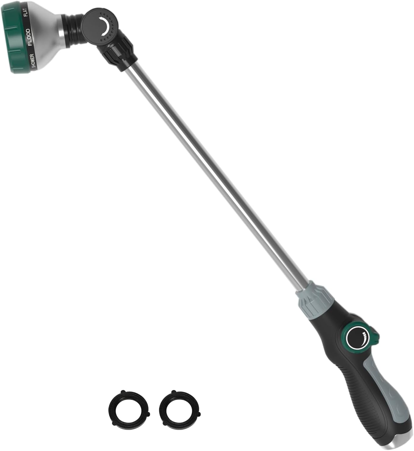 Greenhaus Gardening 24-Inch Watering Wand with 8 Spray Patterns & Pivoting Head