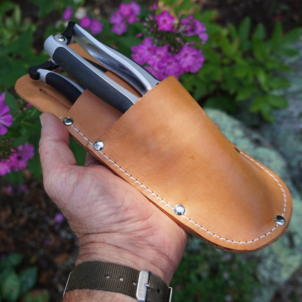 Greenhaus Gardening Professional Garden Pruning Kit with Leather Carry Holster