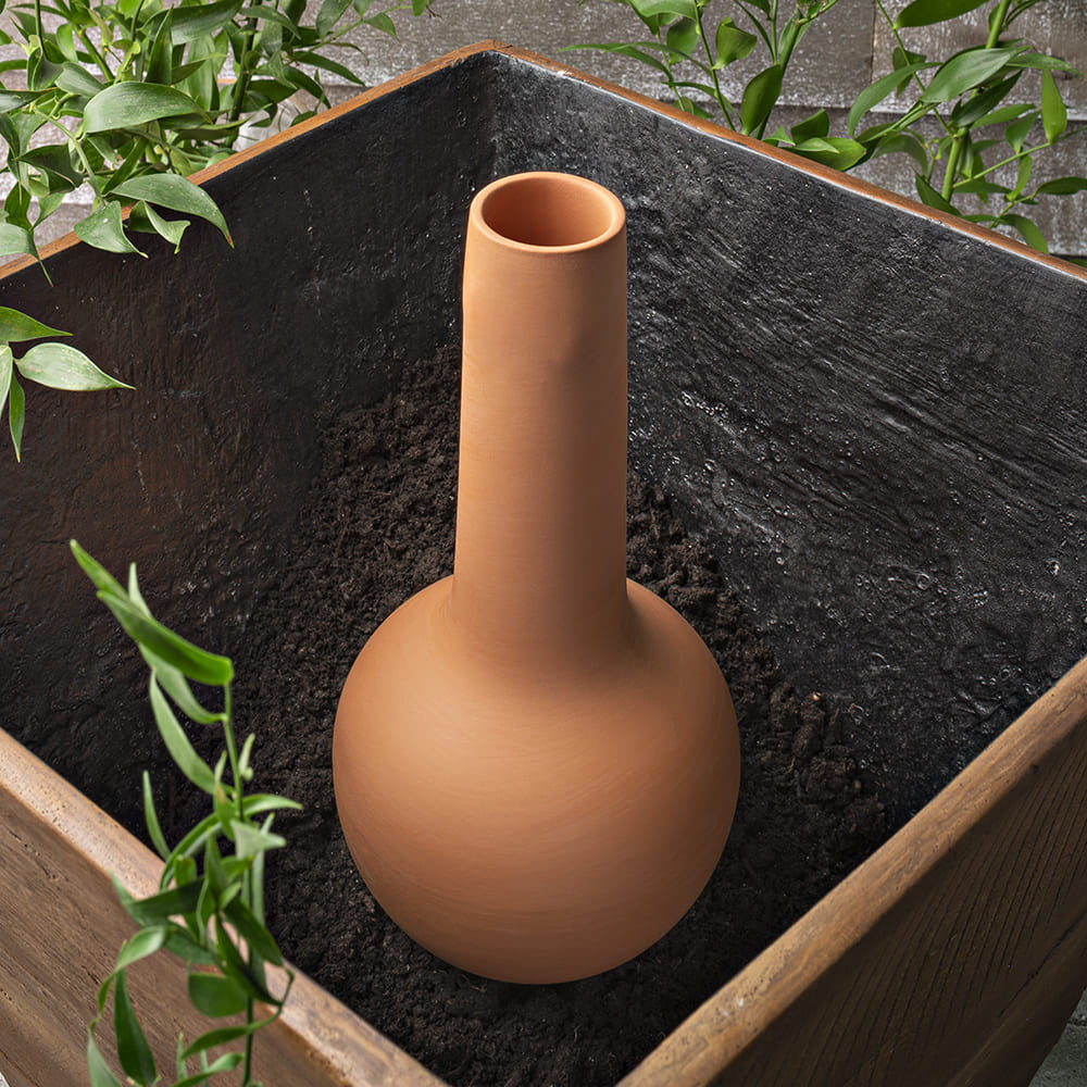 Greenhaus Gardening Large Terracotta Garden Hydrator – Slow Release Watering System