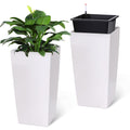 Greenhaus Gardening 30-Inch Indoor Outdoor Planter Set with Inner Buckets