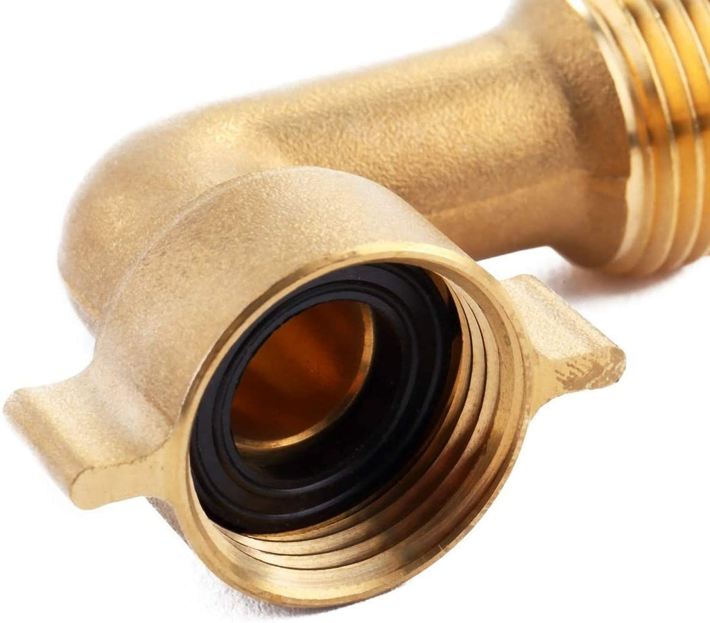 Greenhaus Gardening Brass Elbow Hose Connector for Water Flow and Hose Protection