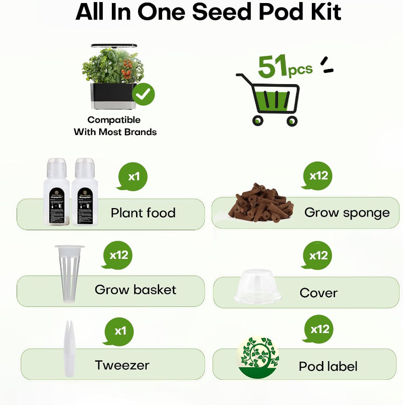 Greenhaus Gardening Indoor Hydroponic Garden with 32L Water Reservoir