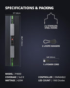 Greenhaus Gardening Indoor Plant Light with Fanless Cooling Design