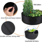 Greenhaus Gardening Breathable Non-Woven Raised Bed for Small Spaces