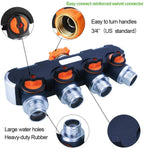 Greenhaus Gardening Garden Hose Splitter with Open-Close Valves