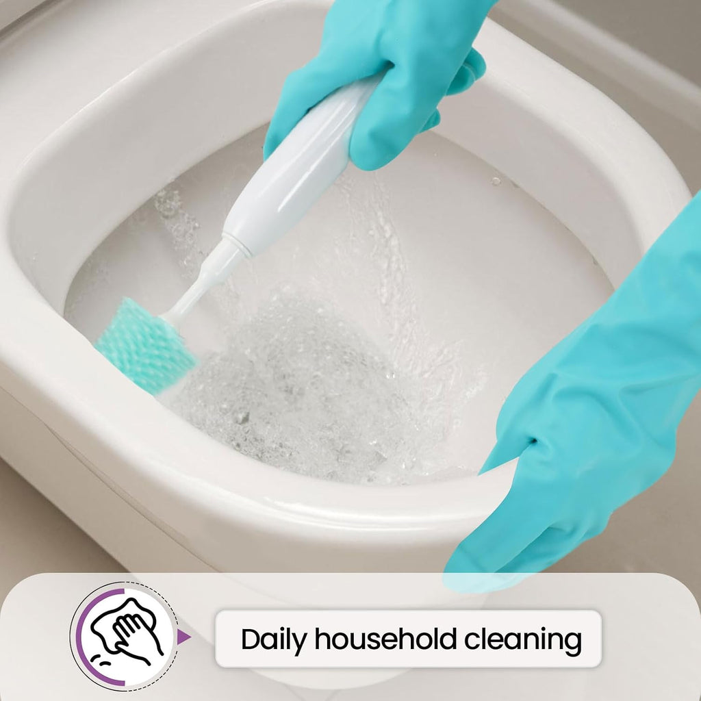 Greenhaus Gardening Reusable Cleaning Gloves, Latex-Free with Cotton Lining, 2 Pairs