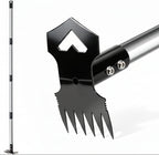 Greenhaus Gardening 60-Inch 2-in-1 Weed Puller Tool with Long Handle and Garden Hoe