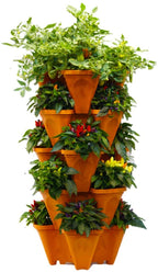 Greenhaus Gardening Vertical Planter for Strawberries, Herbs and Flowers
