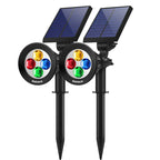 Greenhaus Gardening Solar Spot Lights with Waterproof LED Design