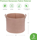 Greenhaus Gardening 10-Pack Fabric Plant Bags for Soil and Soil Mixes