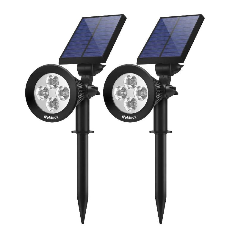 Greenhaus Gardening Solar Spot Lights with Waterproof LED Design