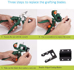 Greenhaus Gardening 2-in-1 Grafting and Pruning Tool Set for Plant Propagation