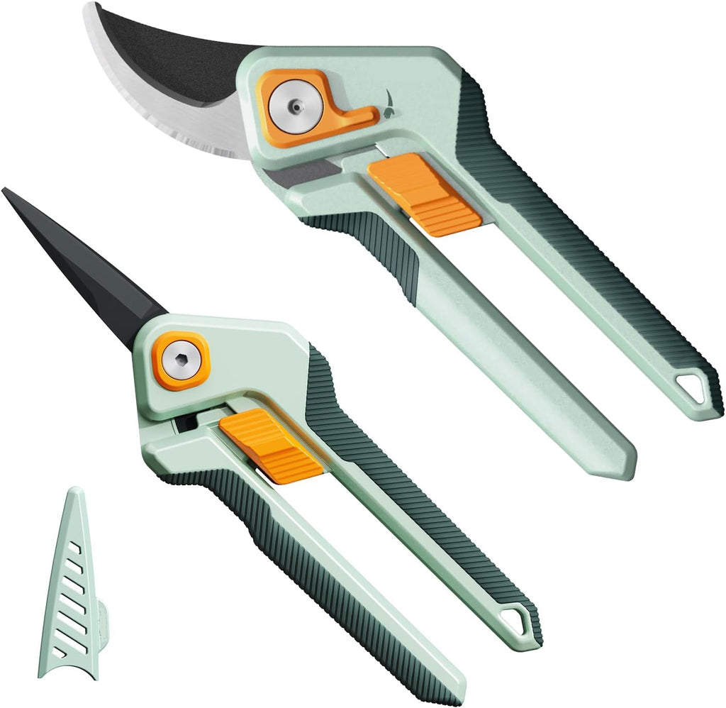 Greenhaus Gardening Professional Bypass Pruning Shears with German Stainless Steel Blade