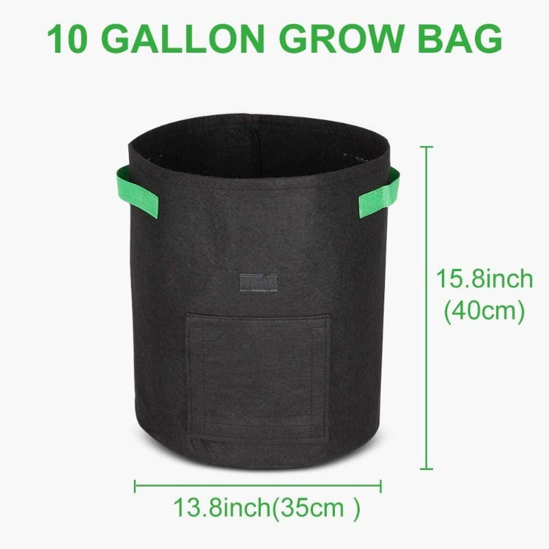 Greenhaus Gardening Foldable Garden Grow Bags for Vegetables and Storage