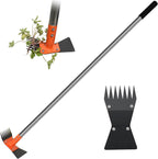 Greenhaus Gardening Professional Weeding Hoe with Spring Steel Rake Head
