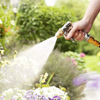 Greenhaus Gardening Heavy Duty Metal Garden Hose Nozzle with 4 Spray Patterns