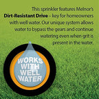 Greenhaus Gardening 3-Way Adjustable Oscillating Sprinkler for Lawns & Gardens up to 4,500 Sq Ft