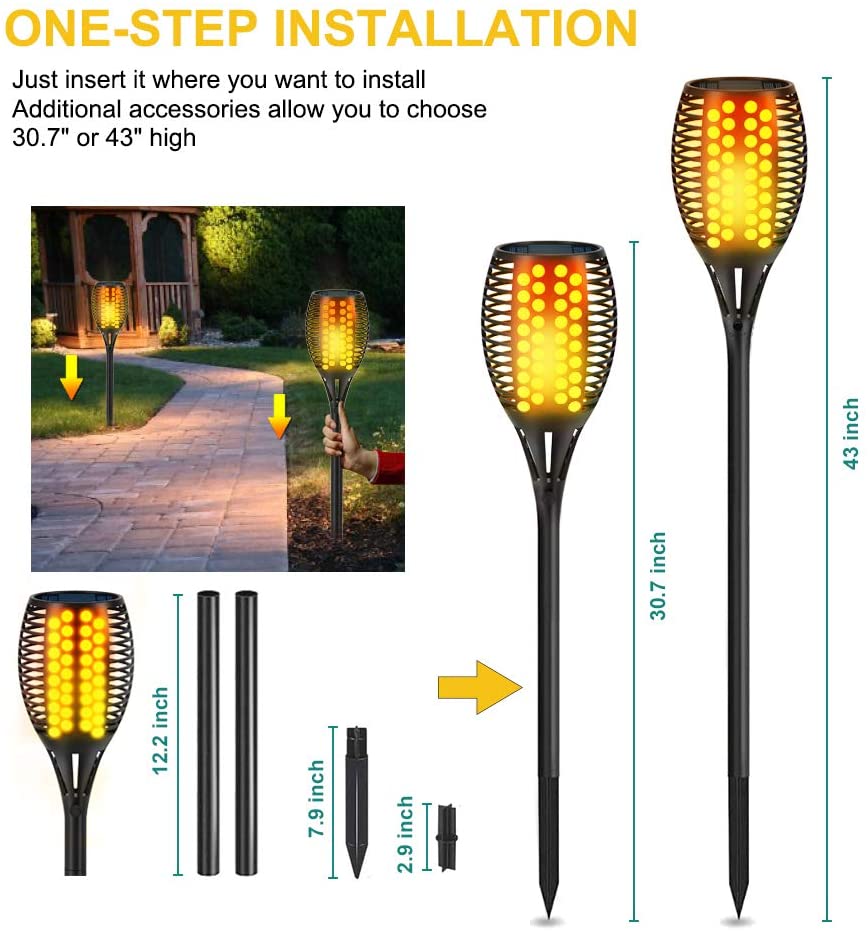 Greenhaus Gardening Outdoor Solar Lights for Driveways, Decks and Gardens