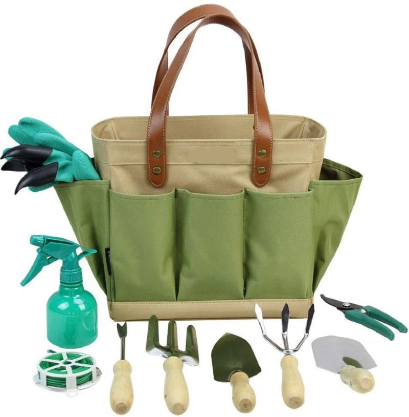 Greenhaus Gardening Gardening Starter Kit, Hand Tools and Tote Bag