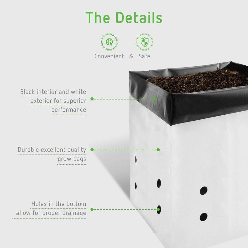 Greenhaus Gardening Nursery Grow Bags for Seedlings and Plant Transfers