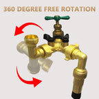 Greenhaus Gardening 90 Degree Hose Elbow Adapter with Male to Female Connection