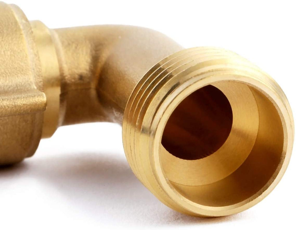 Greenhaus Gardening 90 Degree Hose Elbow Adapter with Male to Female Connection