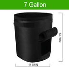 Greenhaus Gardening Vegetable Grow Bags with Side Harvest Access Window