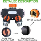 Greenhaus Gardening Standard 3/4-Inch Garden Hose Connector/Splitter