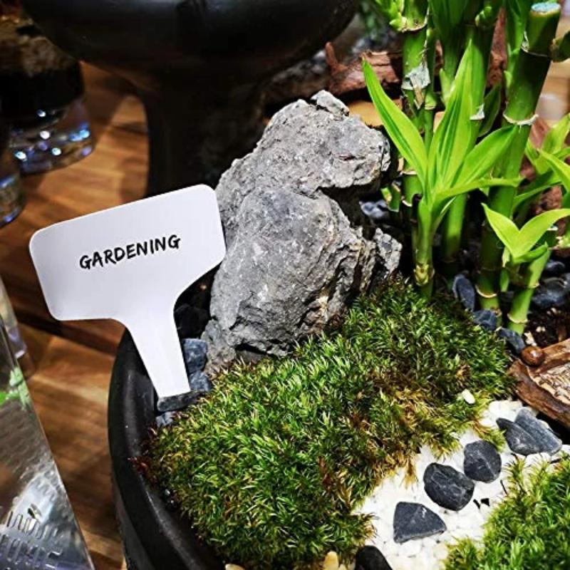 Greenhaus Gardening Plastic Waterproof Plant Labels for Seed Marking