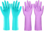 Greenhaus Gardening Reusable Cleaning Gloves, Latex-Free with Cotton Lining, 2 Pairs