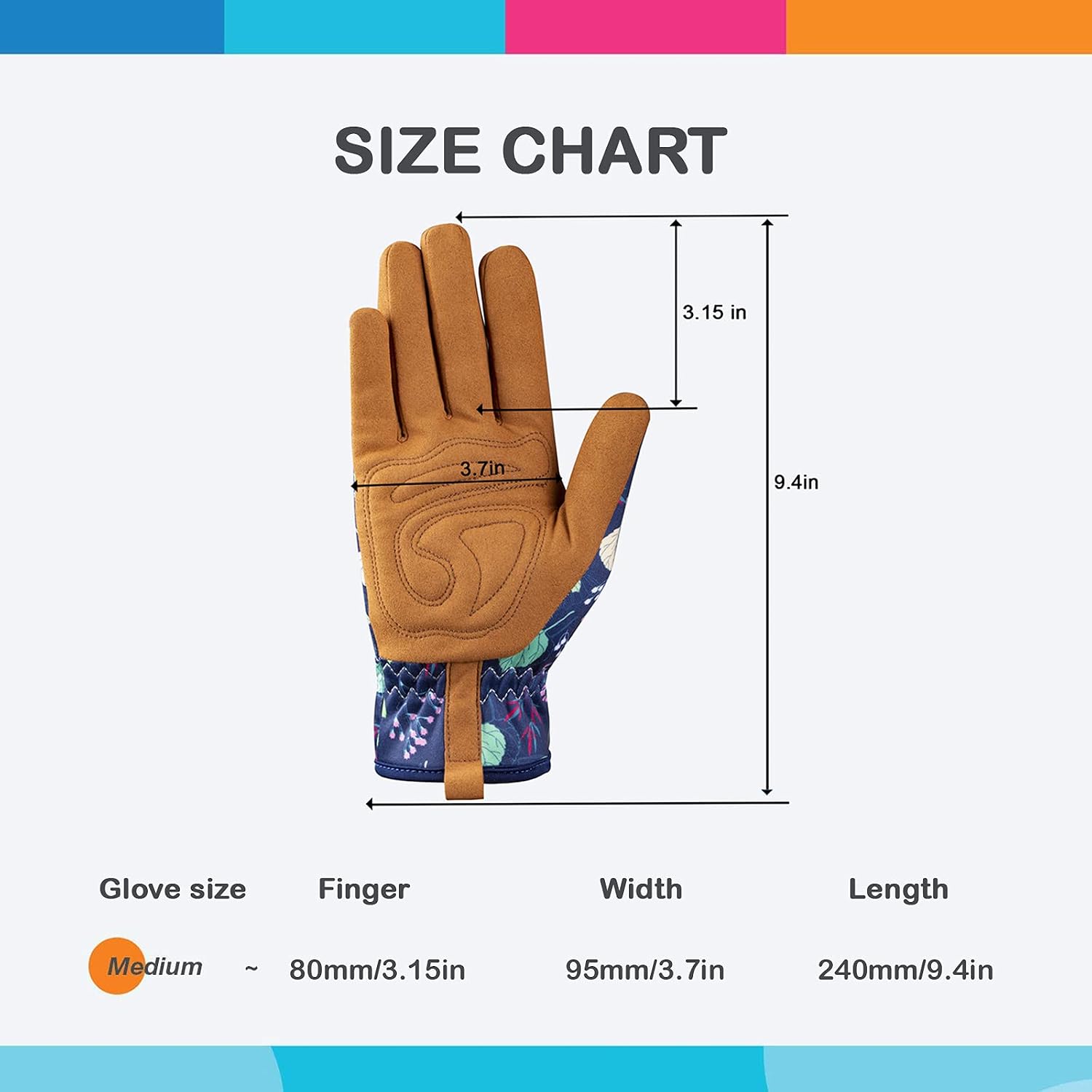 Greenhaus Gardening Women's Leather Gardening Gloves for Planting, Pruning & Weeding