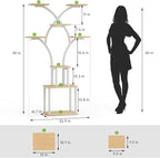 Greenhaus Gardening Plant Stand with Adjustable Grow Lights
