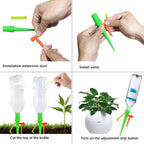 Greenhaus Gardening Automatic Plant Watering System with Adjustable Drip Control