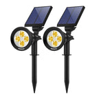 Greenhaus Gardening Solar Spot Lights for Landscape and Pathway Lighting