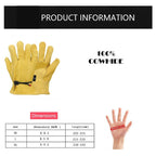 Greenhaus Gardening Multi-Purpose Leather Work Gloves for Everyday Use