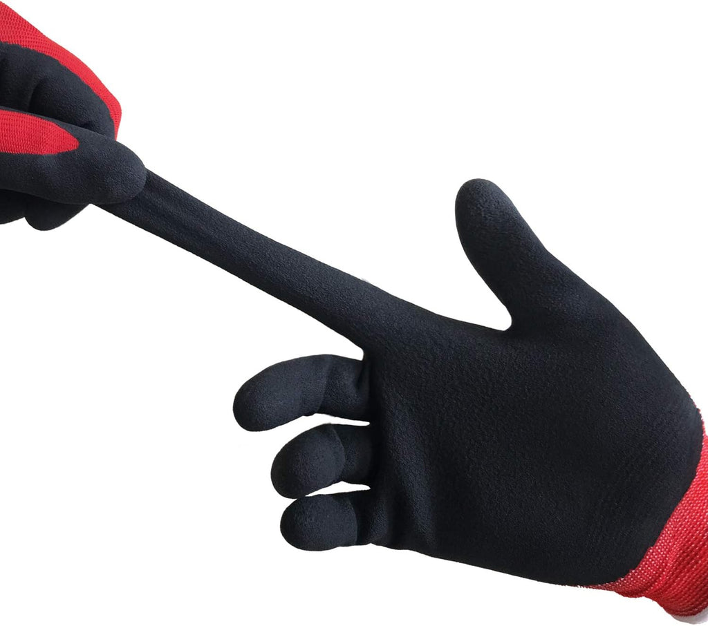 Greenhaus Gardening Breathable Gardening Gloves for Men with Rubber-Coated Palm