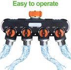 Greenhaus Gardening Garden Hose Splitter with Open-Close Valves