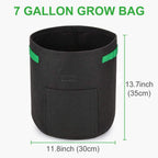 Greenhaus Gardening Foldable Garden Grow Bags for Vegetables and Storage