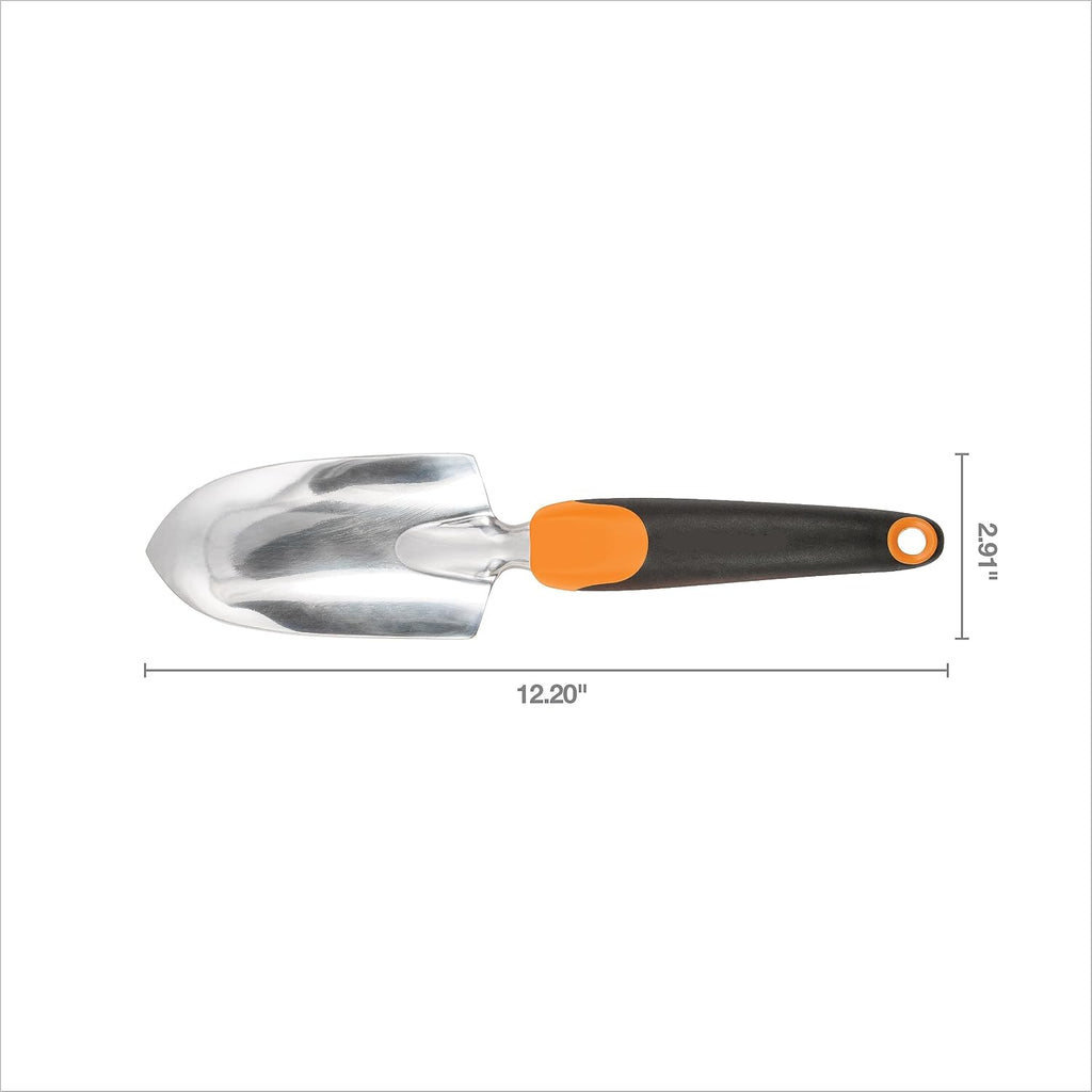 Greenhaus Gardening Heavy Duty Cast Aluminum Garden Hand Trowel with Ergonomic Grip