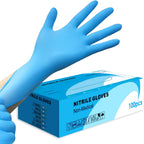 Greenhaus Gardening Disposable Nitrile Gloves, 4 Mil, Latex-Free & Powder-Free