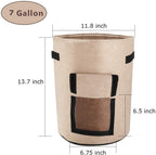 Greenhaus Gardening Fabric Garden Grow Bags Mix for Vegetables and Herbs