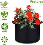 Greenhaus Gardening Premium Fabric Grow Pots 10-Pack for Vegetables