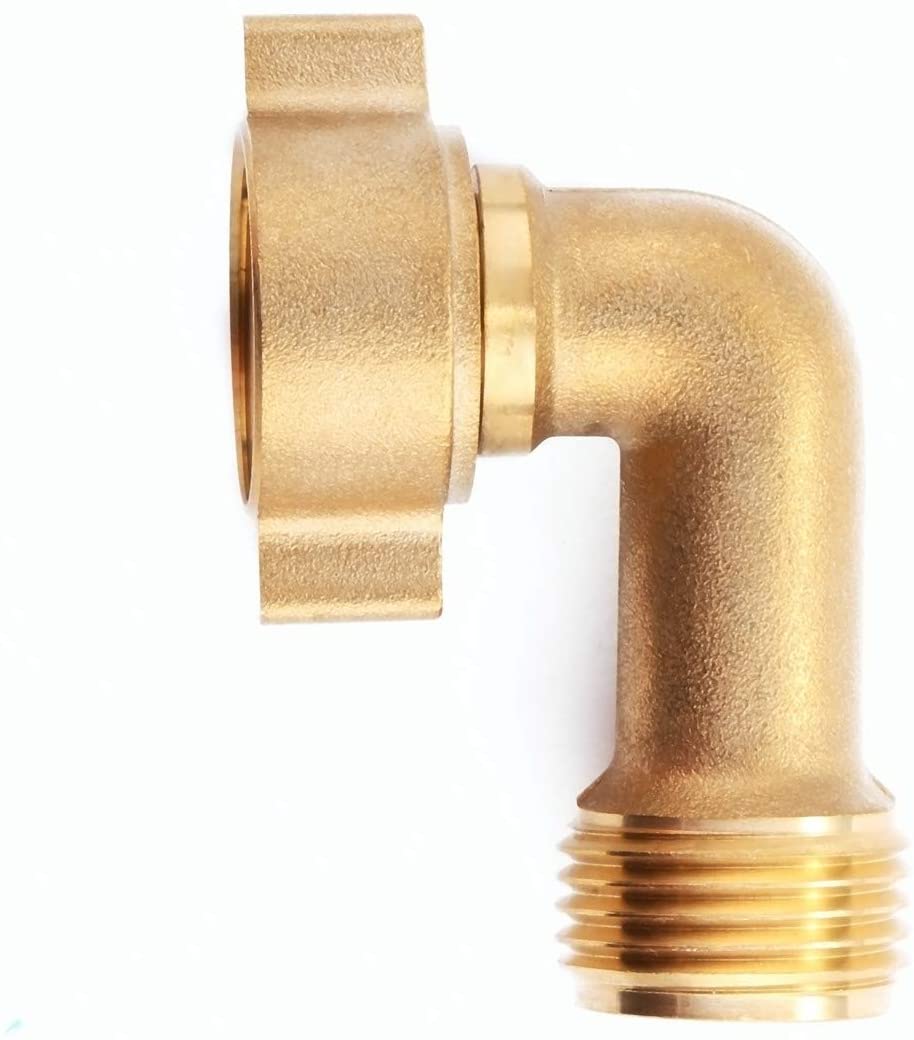 Greenhaus Gardening 90 Degree Hose Elbow Adapter with Male to Female Connection