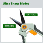 Greenhaus Gardening Professional Bypass Pruning Shears with German Stainless Steel Blade